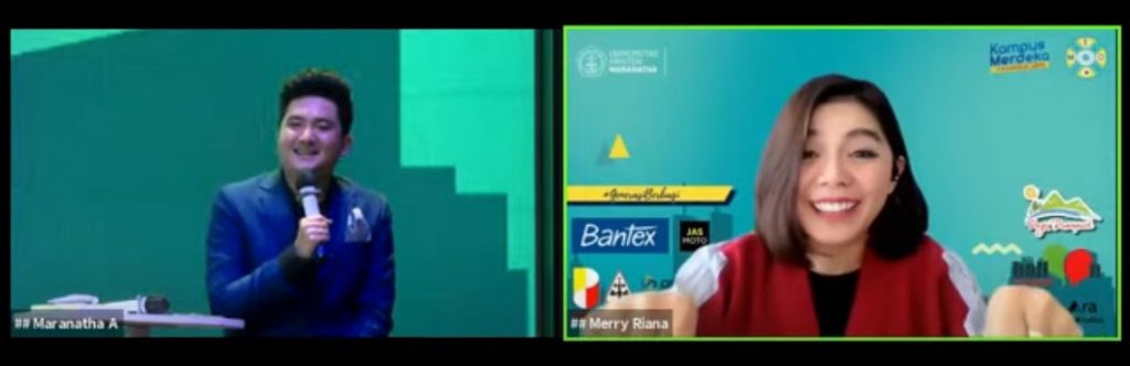 Merry Riana pada Talkshow MED, 15 Oktober 2021